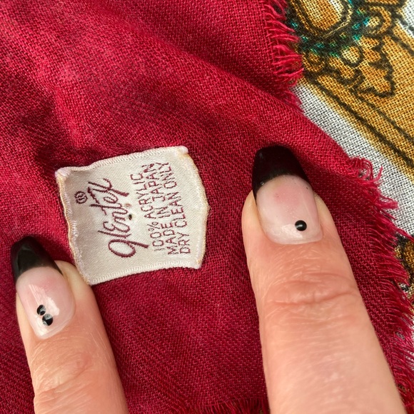 Sapphire & Gold Print Scarf Bandana Accessory - Picture 6 of 6